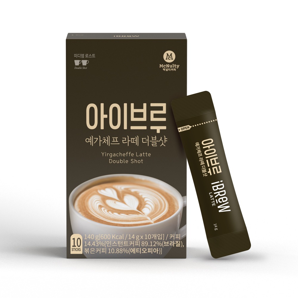 한국맥널티 (라떼) 예가체프 라떼 더블샷 10개입